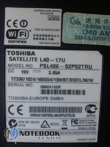   Toshiba Satellite L40-17U