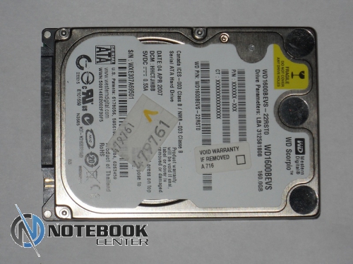    WD Scorpio 160 Gb SATA 