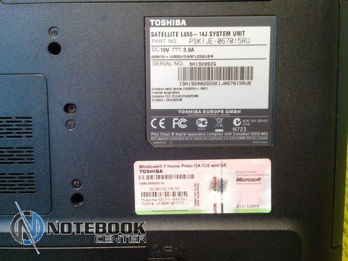 Toshiba Satellite L655